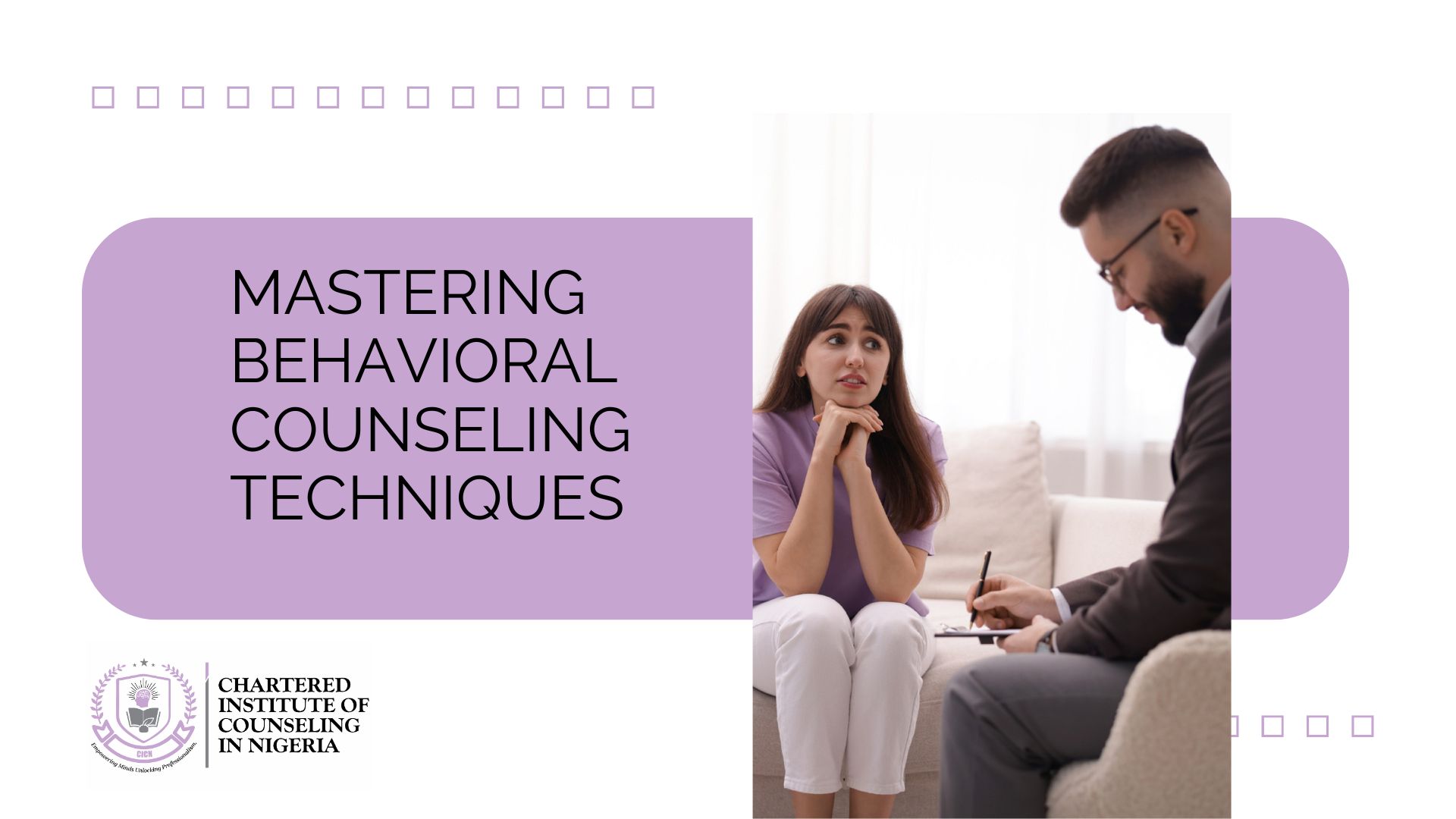 From Action to Change: Mastering Behavioral Counseling Techniques